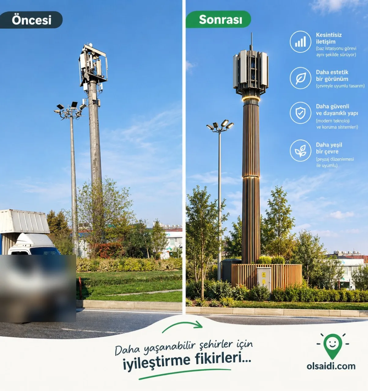 Öneri fotoğrafı: Baz istasyonu daha estetik bir tasarıma sahip olsaydı